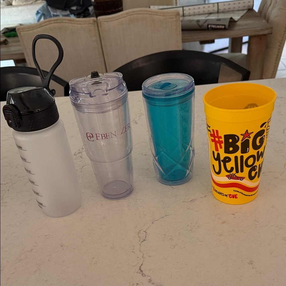 Set of Four Assorted Drink Tumblers